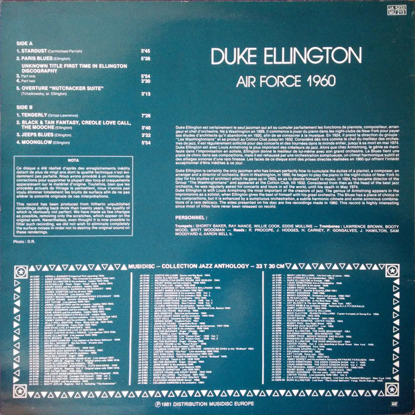 Duke Ellington : Air Force 1960 (LP)