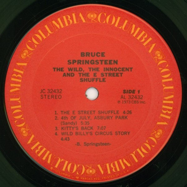 Bruce Springsteen : The Wild, The Innocent & The E Street Shuffle (LP, Album, RE, Pit)