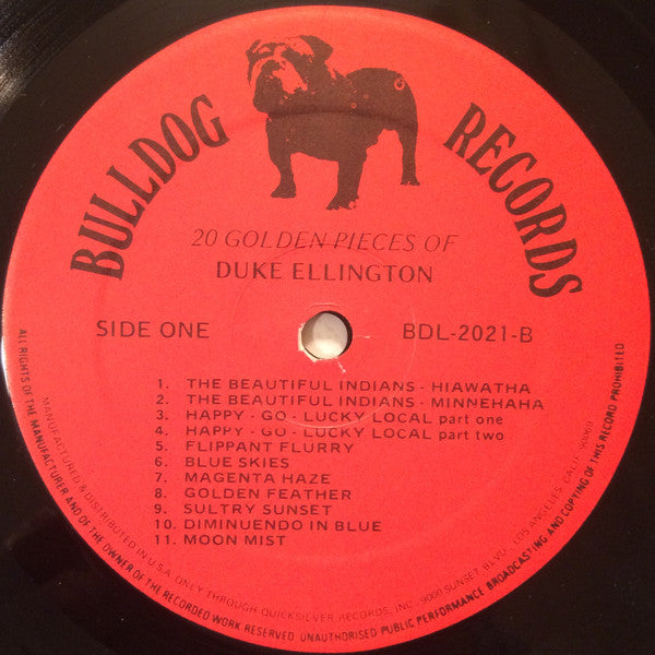 Duke Ellington : 20 Golden Pieces Of Duke Ellington (LP, Comp)