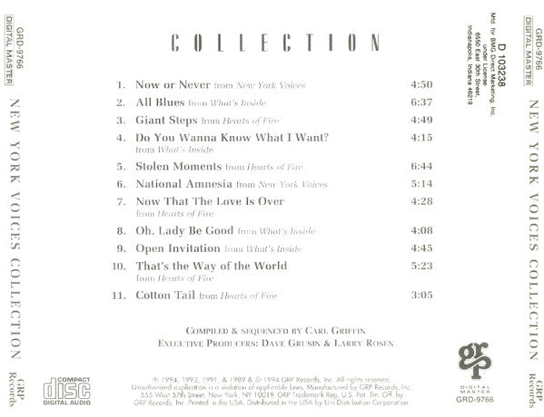 New York Voices : Collection (CD, Comp, Club)
