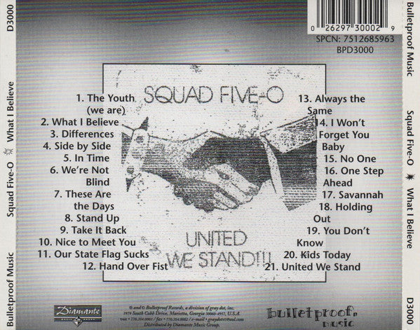 Squad Five-O : What I Believe (CD, Album)