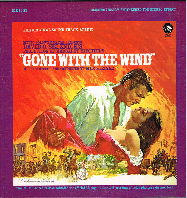 Max Steiner : Gone With The Wind (Original Soundtrack Album) (LP, Album, Ltd, RE, Gat)