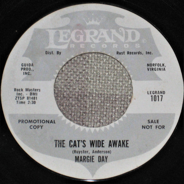 Margie Day : Crazy Over You (7", Single, Promo, Styrene)