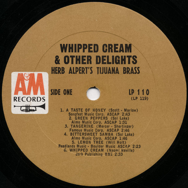 Herb Alpert's Tijuana Brass* : Whipped Cream & Other Delights (LP, Album, Mono)