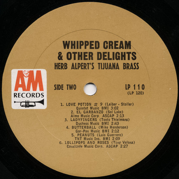 Herb Alpert's Tijuana Brass* : Whipped Cream & Other Delights (LP, Album, Mono)