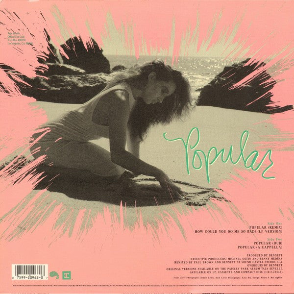 Taja Sevelle : Popular (12", Maxi)