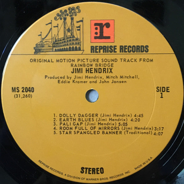 Jimi Hendrix : Rainbow Bridge / Original Motion Picture Sound Track (LP, Album, Gat)