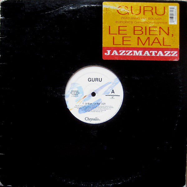 Guru Featuring MC Solaar : Le Bien, Le Mal (12")