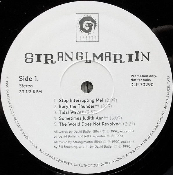 Stranglmartin : Stranglmartin (LP, Album, Promo)