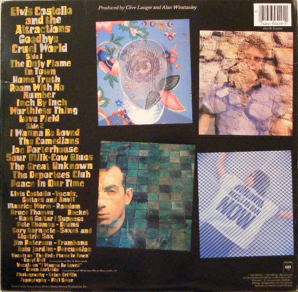 Elvis Costello And The Attractions* : Goodbye Cruel World (LP, Album, Pit)