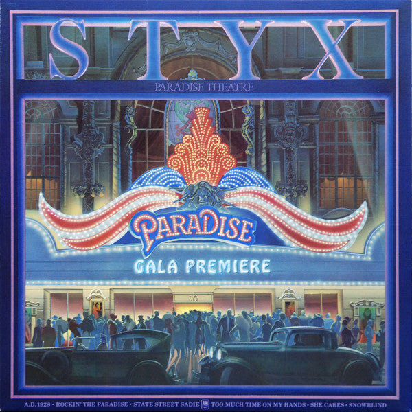 Styx : Paradise Theatre (LP, Album, Etch, San)
