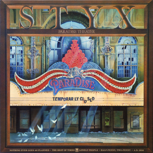 Styx : Paradise Theatre (LP, Album, Etch, San)