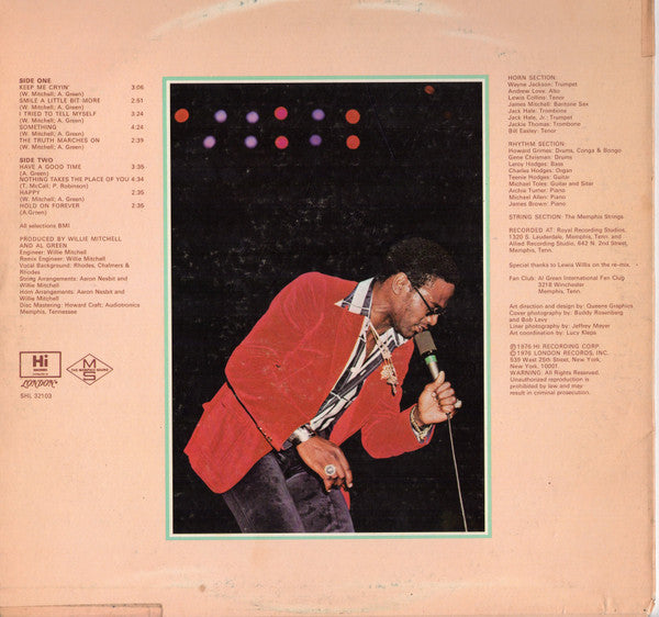 Al Green : Have A Good Time (LP, Album, PH )