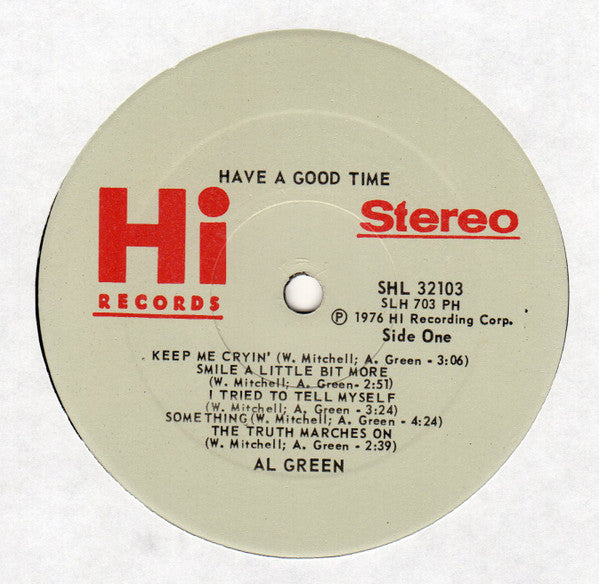 Al Green : Have A Good Time (LP, Album, PH )