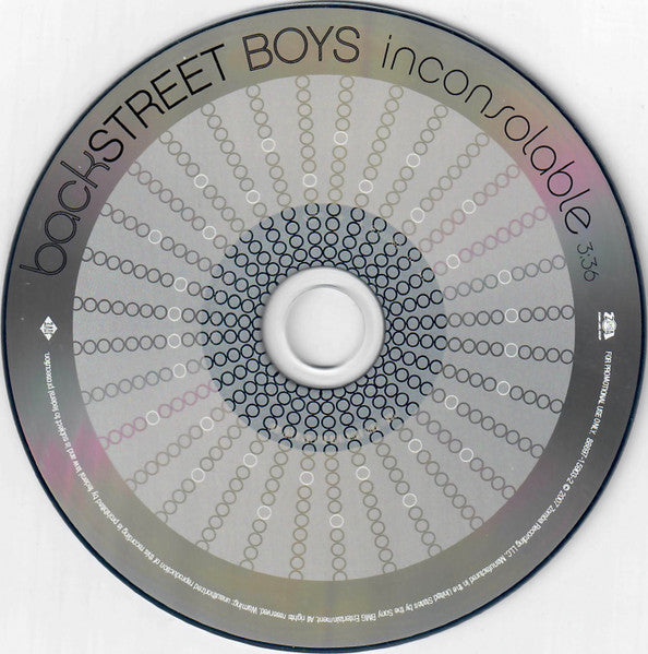backSTREET BOYS : Inconsolable (CD, Single, Promo)