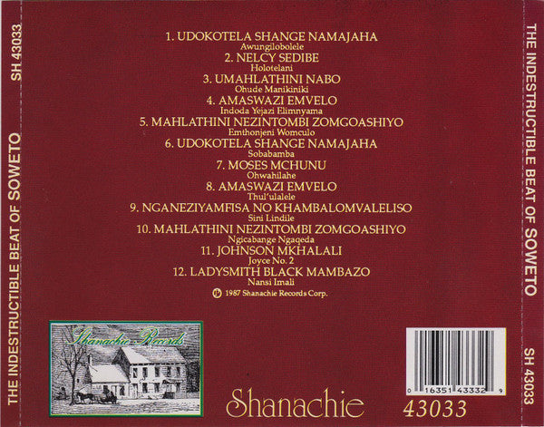 Various : The Indestructible Beat Of Soweto (CD, Comp, RE)