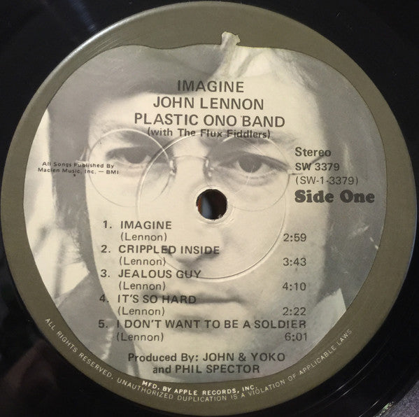 John Lennon : Imagine (LP, Album, RE, Win)