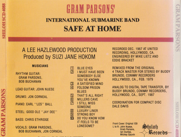 The International Submarine Band : Safe At Home (CD, Album, RE)