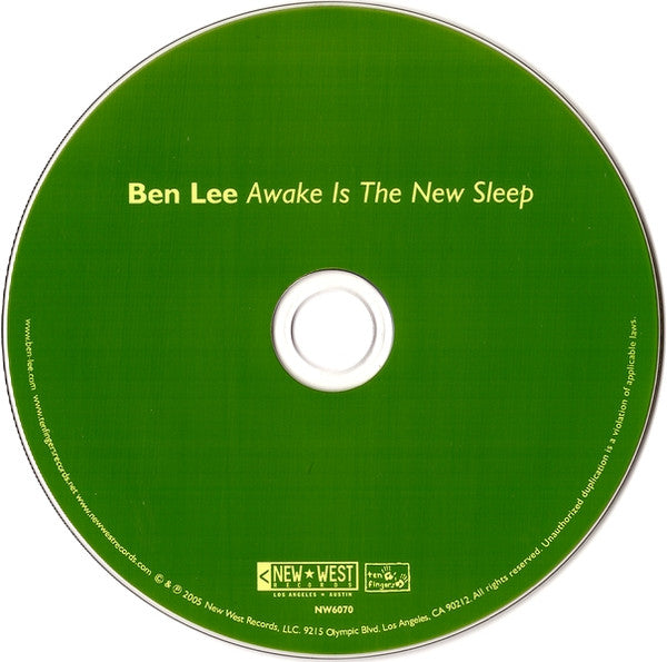 Ben Lee : Awake Is The New Sleep (CD, Album, Dig)