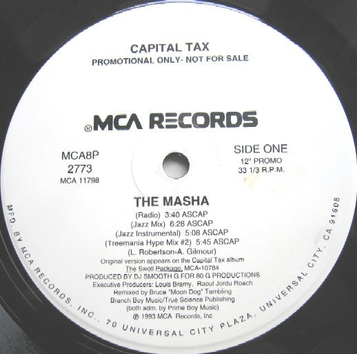 Capital Tax : The Masha (12", Promo)