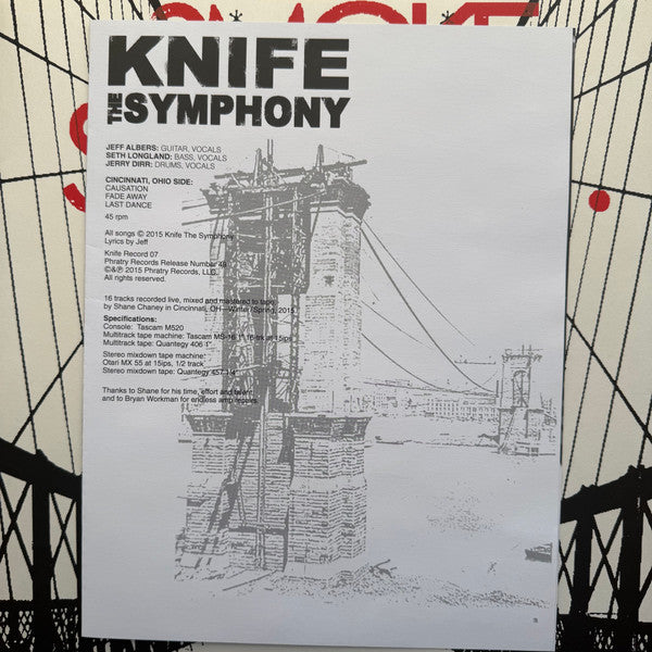 Knife The Symphony / Smoke Signals... : Split (12", EP + CDr, EP)