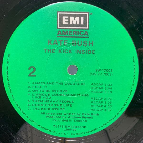 Kate Bush : The Kick Inside (LP, Album, RE, Los)