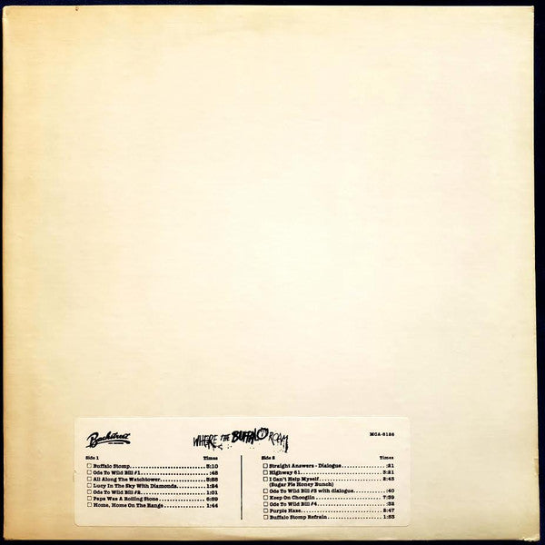 Various : Where The Buffalo Roam (The Original Movie Soundtrack) (LP, TP)