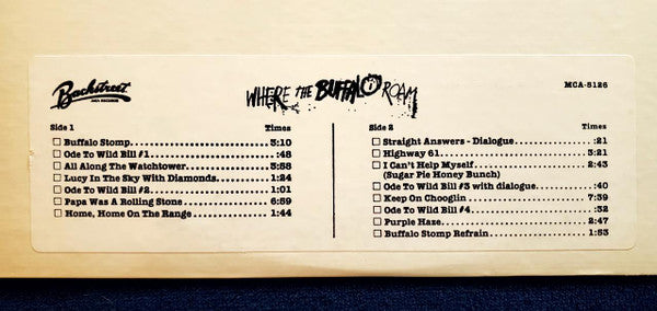 Various : Where The Buffalo Roam (The Original Movie Soundtrack) (LP, TP)