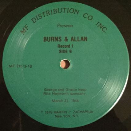 George Burns & Gracie Allen : Greatest Original Radio Broadcasts (3xLP, Album, Mono + Box)