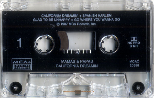 The Mamas & The Papas : California Dreamin' (Cass, Comp, RE, Dol)