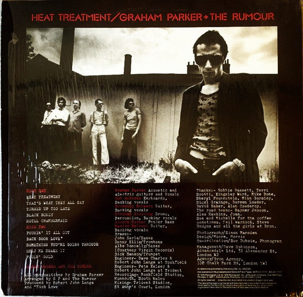 Graham Parker And The Rumour : Heat Treatment (LP, Album, RE, Ter)