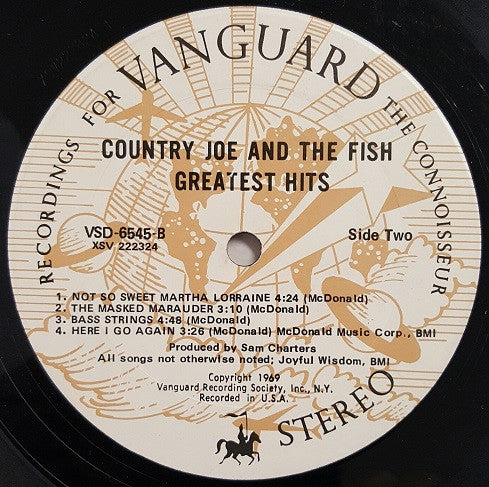 Country Joe & The Fish* : Greatest Hits (LP, Comp, Ter)
