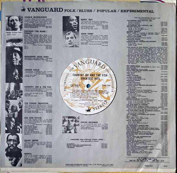 Country Joe & The Fish* : Greatest Hits (LP, Comp, Ter)