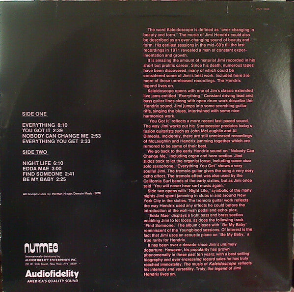 Jimi Hendrix : Kaleidoscope (LP, Album)
