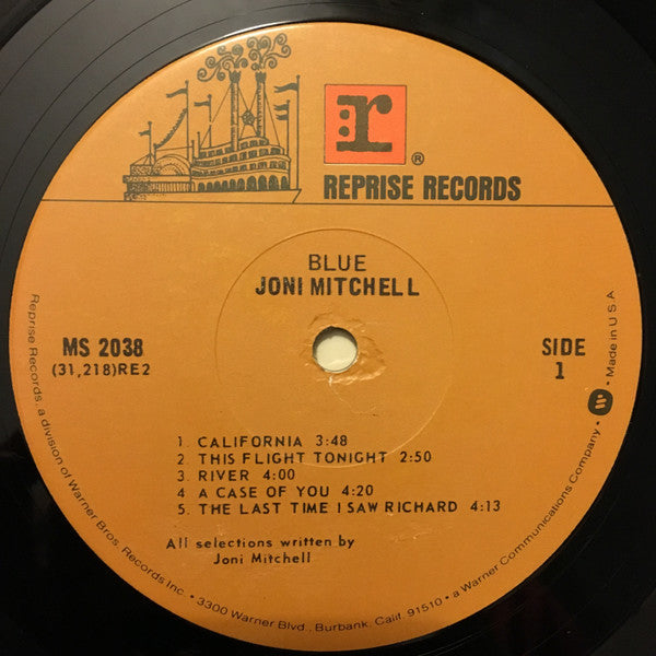 Joni Mitchell : Blue (LP, Album, M/Print, RE, JW )