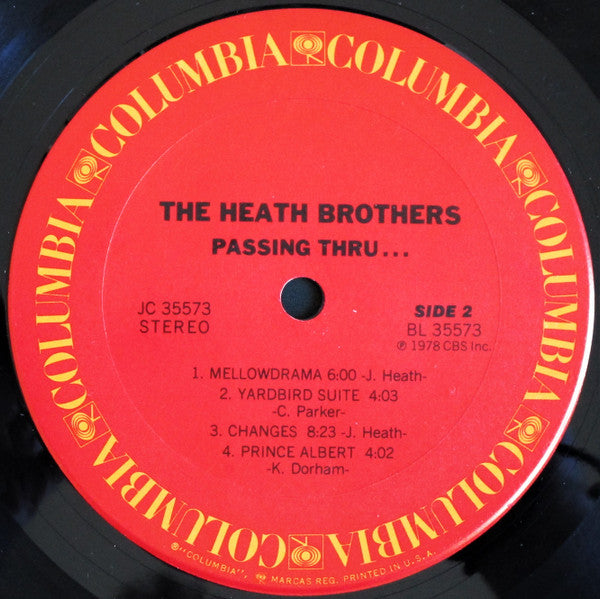 The Heath Bros.* : Passing Thru... (LP, Album)
