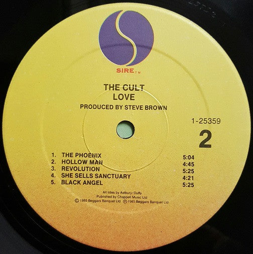 The Cult : Love (LP, Album, Spe)