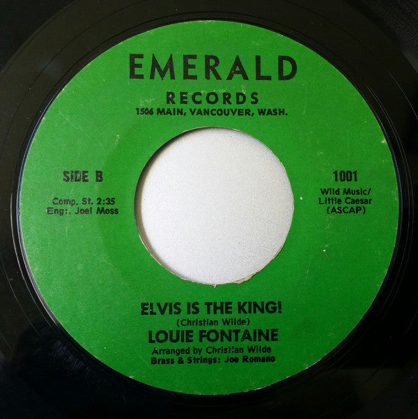 Louie Fontaine (2) : Don't Look Virginia! / Elvis Is The King! (7", Single)