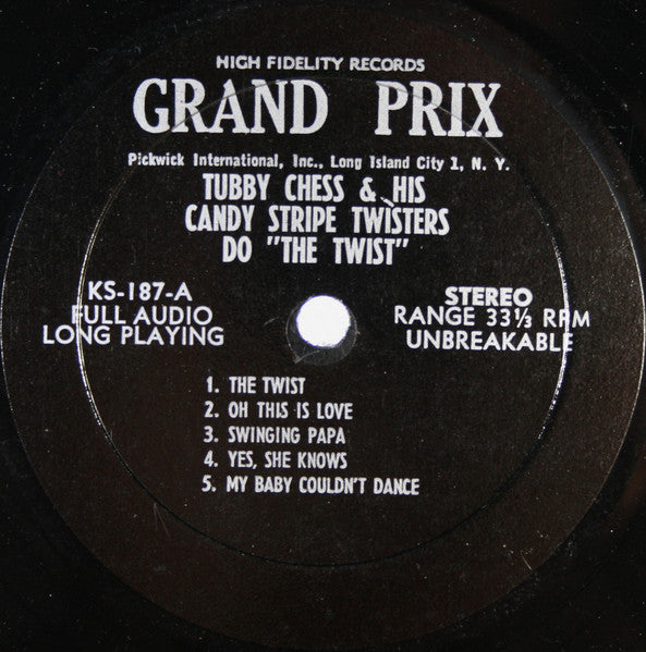 Tubby Chess And His Candy Stripe Twisters : Do The Twist (LP)