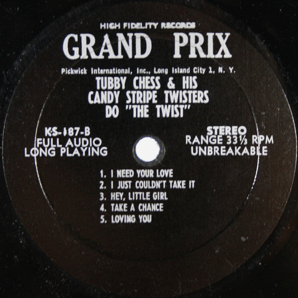 Tubby Chess And His Candy Stripe Twisters : Do The Twist (LP)