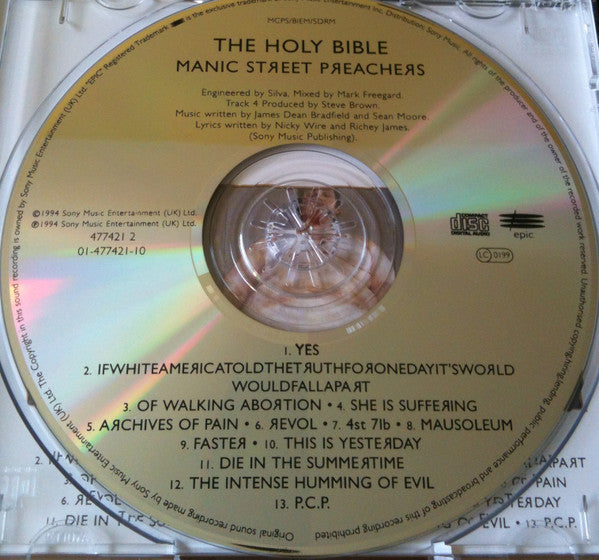 Manic Street Preachers : The Holy Bible (CD, Album, RE)