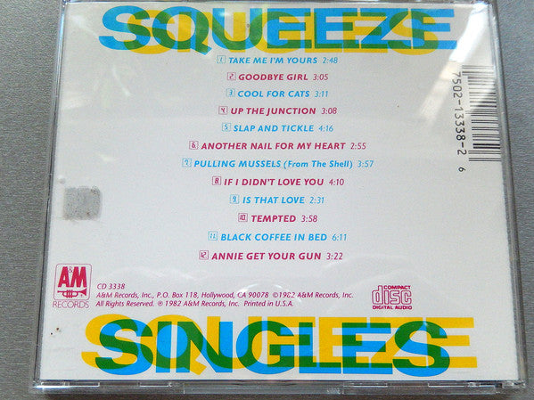 Squeeze (2) : Singles - 45's And Under (CD, Comp, DAD)