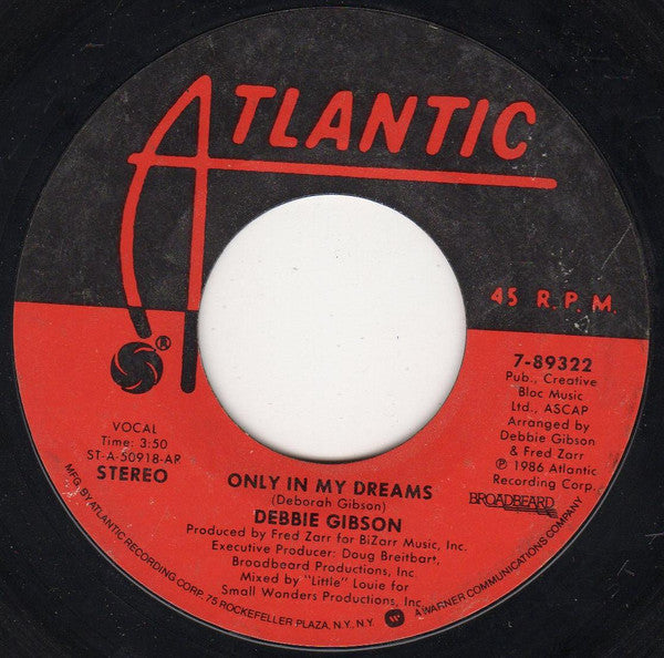 Debbie Gibson : Only In My Dreams (7", Single, Styrene, All)