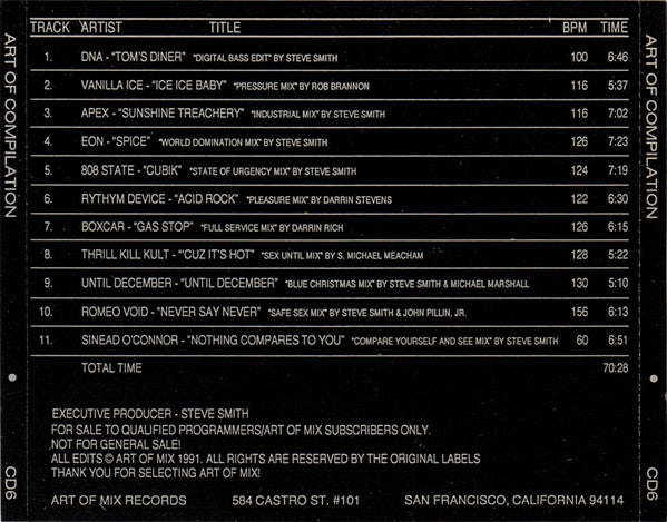 Various : Art Of Compilation CD 6 (CD, Comp, Promo)