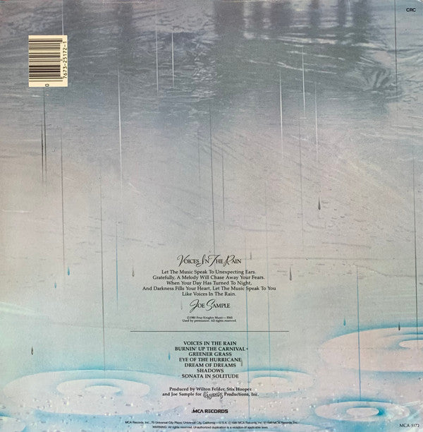 Joe Sample : Voices In The Rain (LP, Album, Club, Gat)