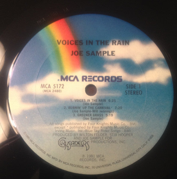 Joe Sample : Voices In The Rain (LP, Album, Club, Gat)