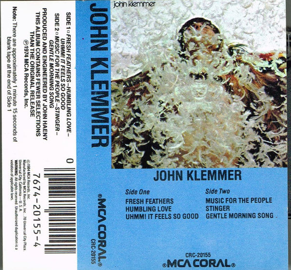 John Klemmer : John Klemmer (Cass, Album)
