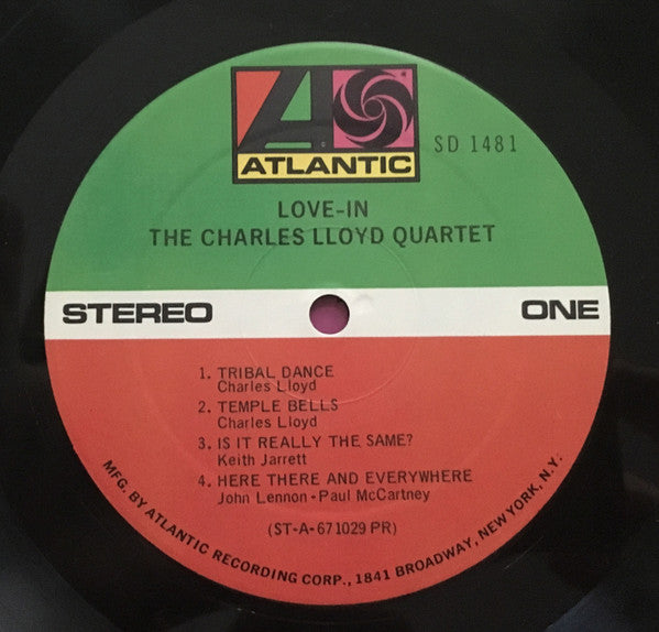 The Charles Lloyd Quartet : Love-In (LP, Album, RP)