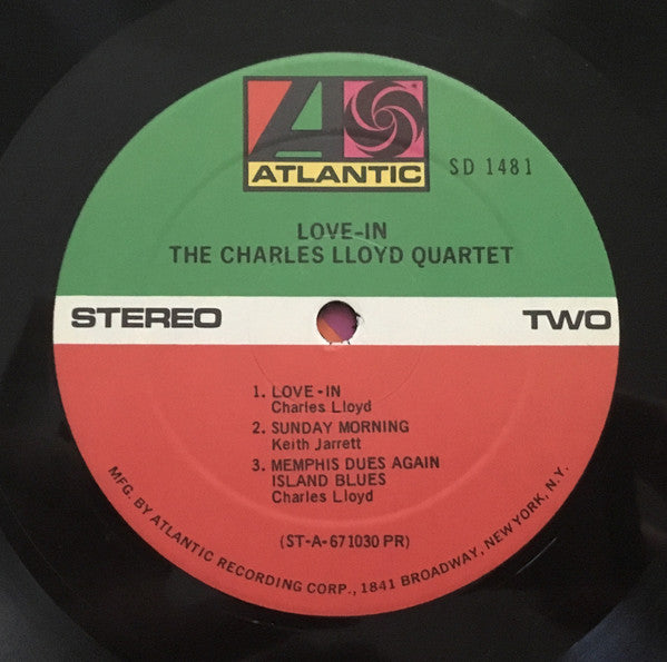 The Charles Lloyd Quartet : Love-In (LP, Album, RP)
