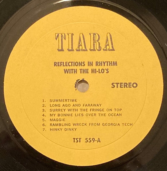 The Hi-Lo's : Reflections in Rhythm with The Hi-Lo's! (LP, Album)